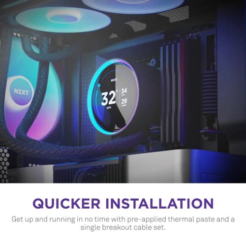 NZXT Kraken Elite 420 RGB CPU Liquid Cooler with IPS LCD